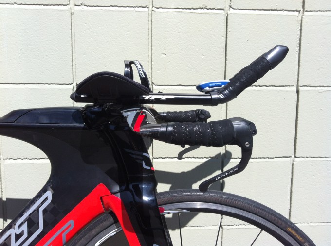 I customized the bars and pads in the cockpit to better suit my bike fit needs