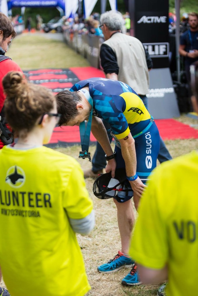IM 70.3 Victoria Finish - 1- Photo Cred Chris Thorn